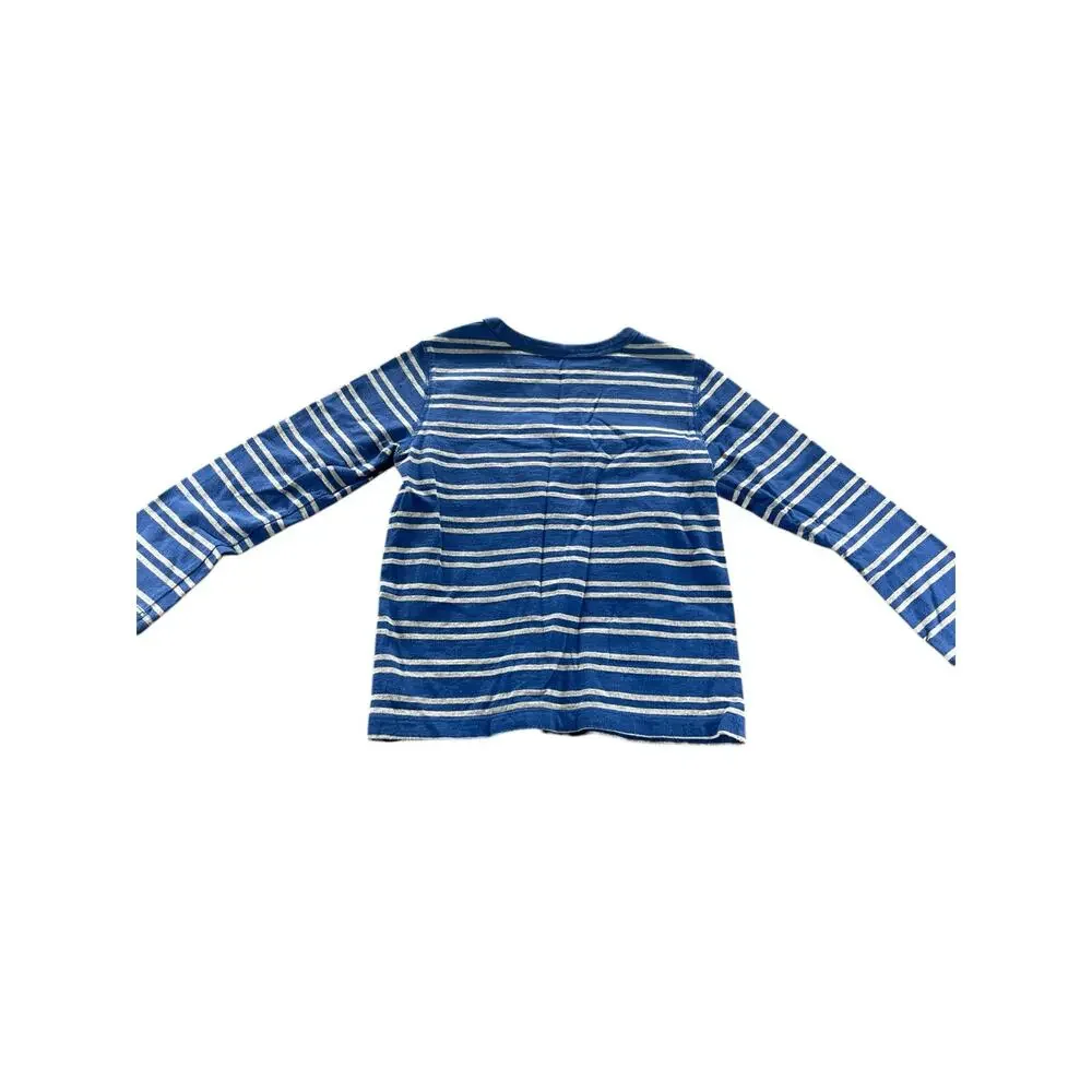 Gap Kids Boys Blue Striped Long Sleeve Top Youth Size 5Y
